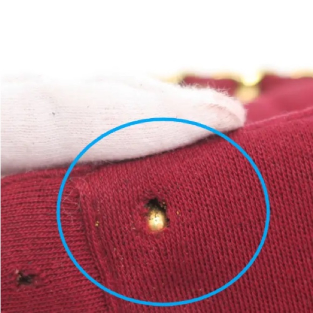 SOLD❤️ CHANEL Chocolate Bar CC Red Canvas Double Chain Shoulder Crossbody Bag - Picture 16 of 16